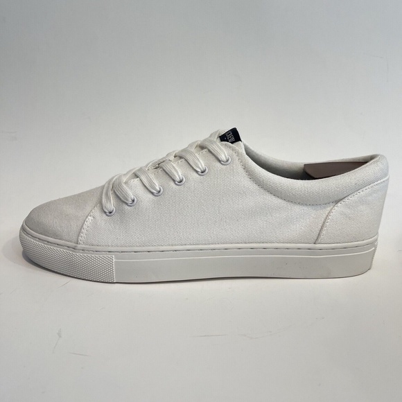 J. Crew White Road Trip Canvas Sneakers Womens Size 9 Casual Low Top Tennis Shoe - Picture 6 of 14
